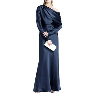 Amsale Fluid Off the shoulder draped gown